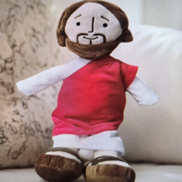 Unbranded Other - 12" Jesus Plush Toy Soft Red Robe